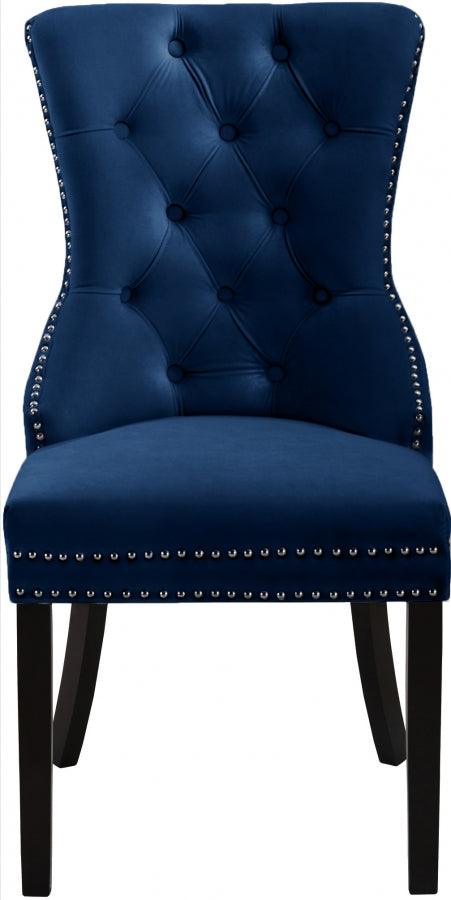 Meridian Furniture - Nikki Dining Chair In Navy (Set Of 2) - 740Navy-C - ATL FURNITURE