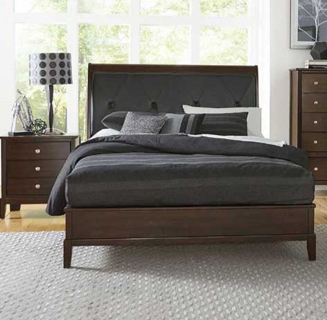 Homelegance - Cotterill Cherry 3 Piece Queen Panel Bedroom Set - 1730-1-3 - ATL FURNITURE