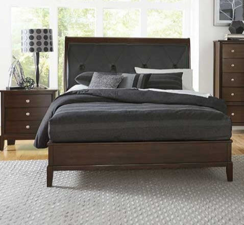 Homelegance - Cotterill Cherry 3 Piece Eastern King Panel Bedroom Set - 1730K-1Ek-3 - ATL FURNITURE