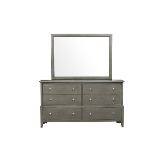 Homelegance - Cotterill Gray Dresser And Mirror Set - 1730Gy-5-6 - ATL FURNITURE