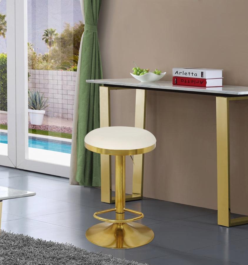 Brody Adjustable Stool Set Of 2 In White - 955White-C - ATL FURNITURE