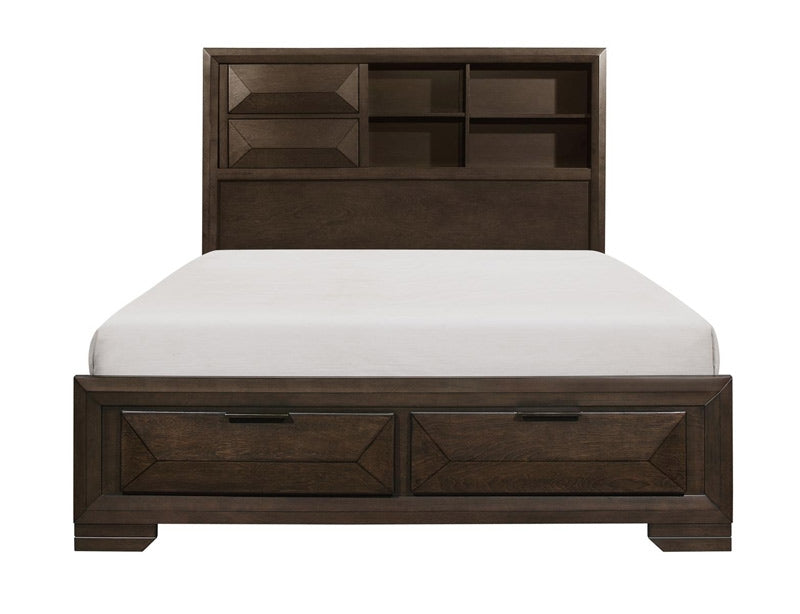 Homelegance - Chesky Warm Espresso Queen Platform Storage Bed - 1753-1 - ATL FURNITURE