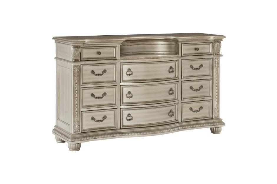 Homelegance - Cavalier Dresser In Silver - ATL FURNITURE