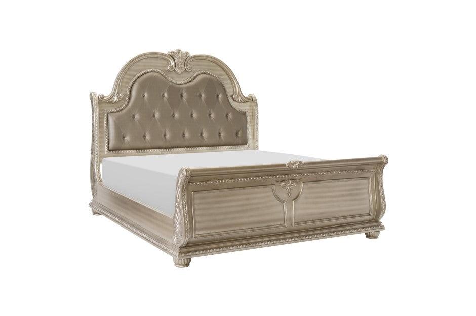 Homelegance - Cavalier Queen Bed In Silver - ATL FURNITURE