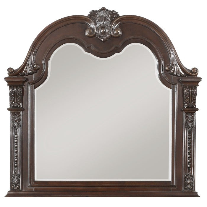 Homelegance - Cavalier Dark Cherry 6 Piece Queen Sleigh Bedroom Set - 1757-1-6 - ATL FURNITURE
