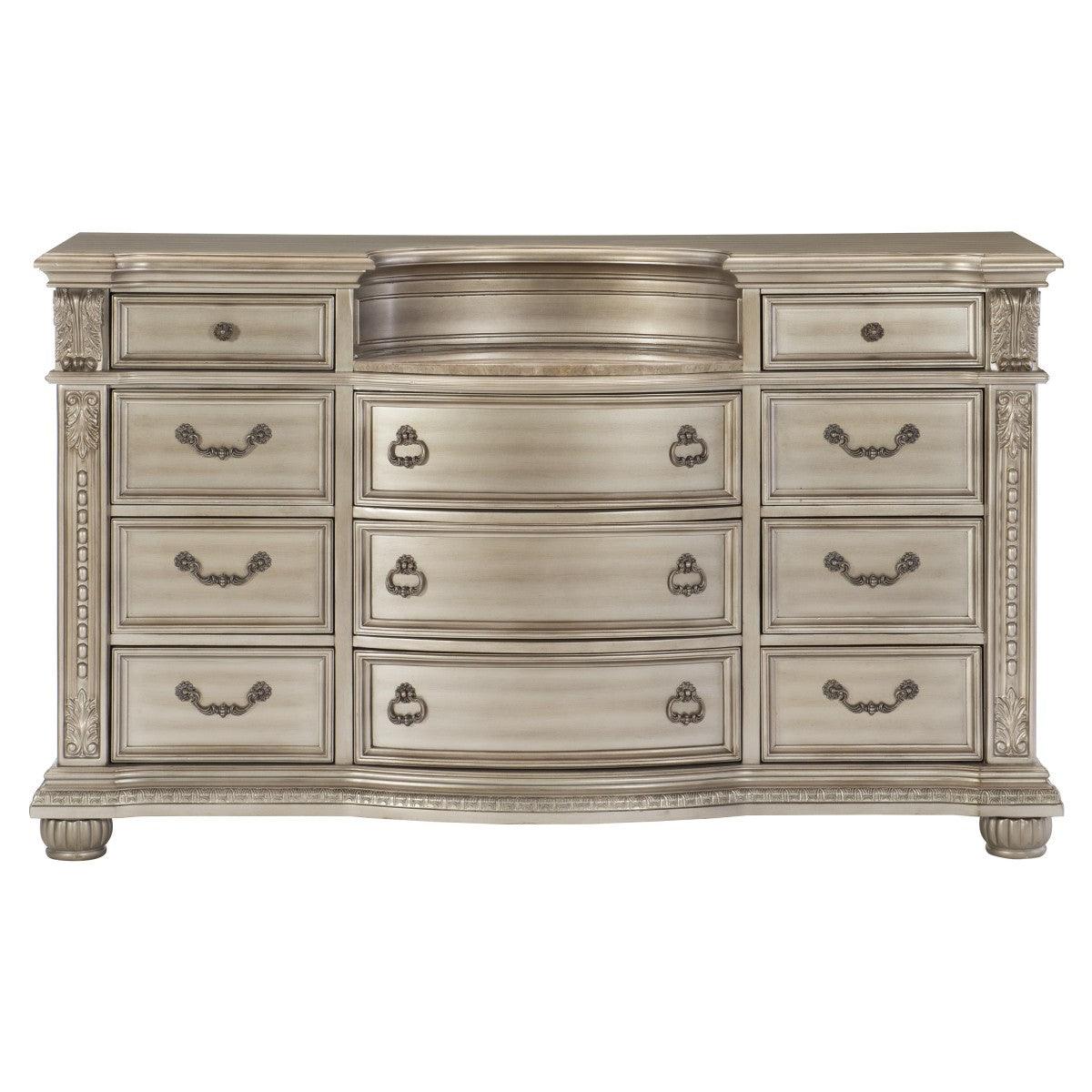 Homelegance - Cavalier Dresser In Silver - ATL FURNITURE