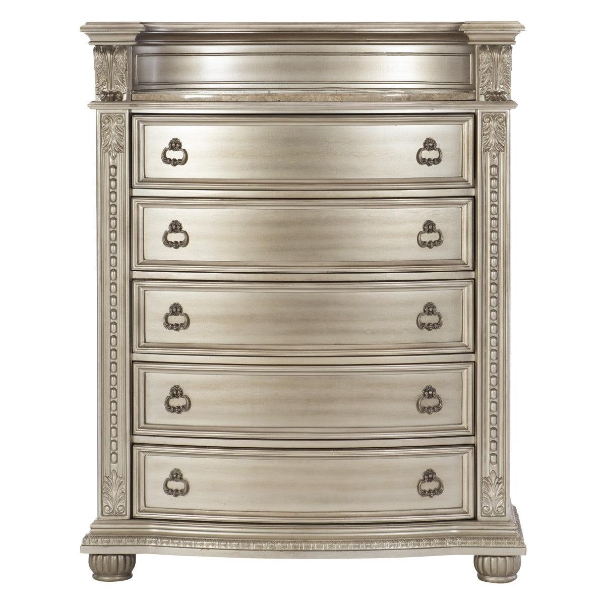 Homelegance - Cavalier Chest In Silver - ATL FURNITURE