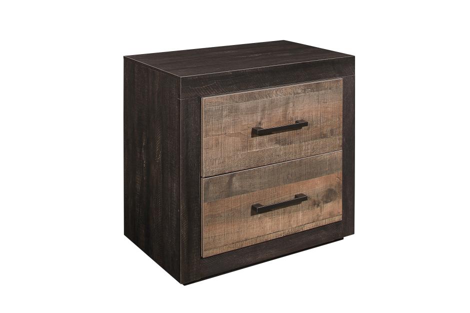 Homelegance - Miter Mahogany And Ebony 5 Piece Eastern King Platform Storage Bedroom Set - 1762K-1Ek-9 - ATL FURNITURE