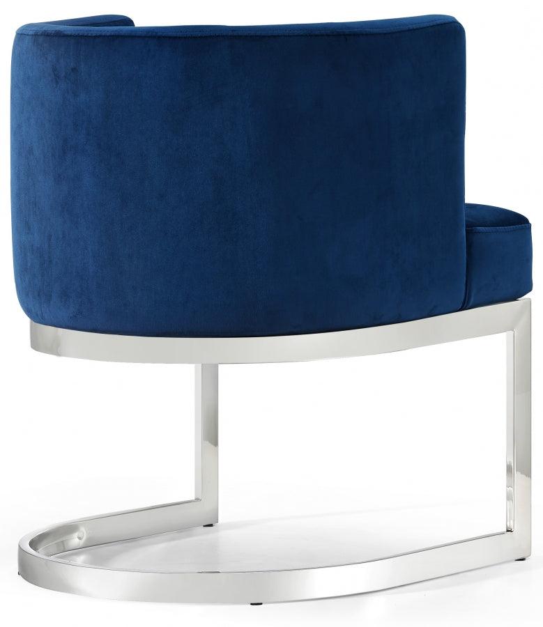 Meridian Furniture - Gianna Velvet Dining Chair In Navy (Set Of 2) - 734Navy-C - ATL FURNITURE