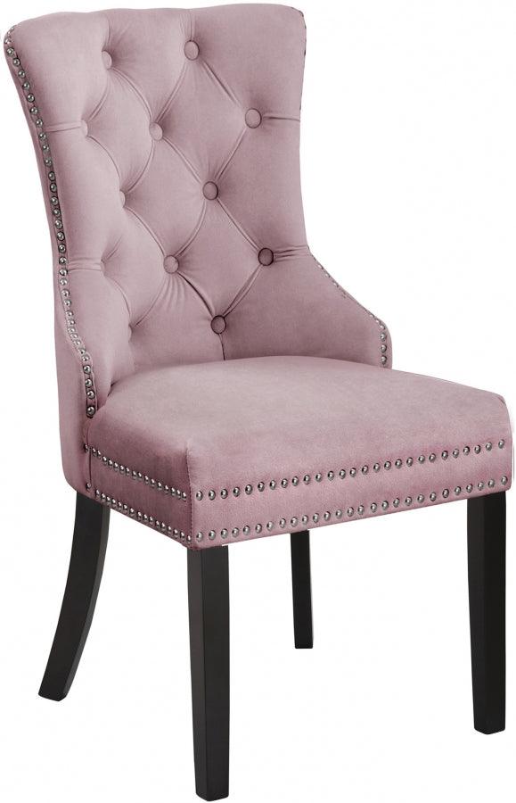 Meridian Furniture - Nikki Dining Chair In Pink (Set Of 2) - 740Pink-C - ATL FURNITURE