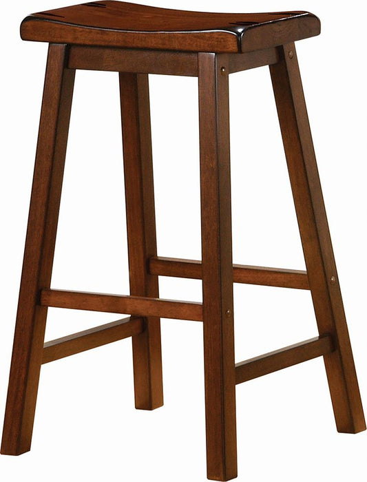 Transitional Chestnut Bar-Height Stool - ATL FURNITURE