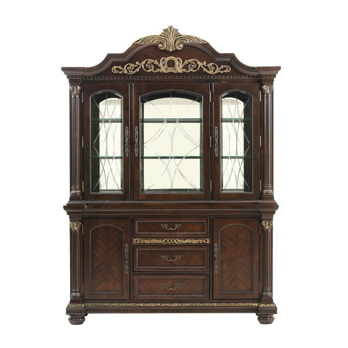 Homelegance - Russian Hill Warm Cherry Buffet & Hutch - 1808-50-55 - ATL FURNITURE