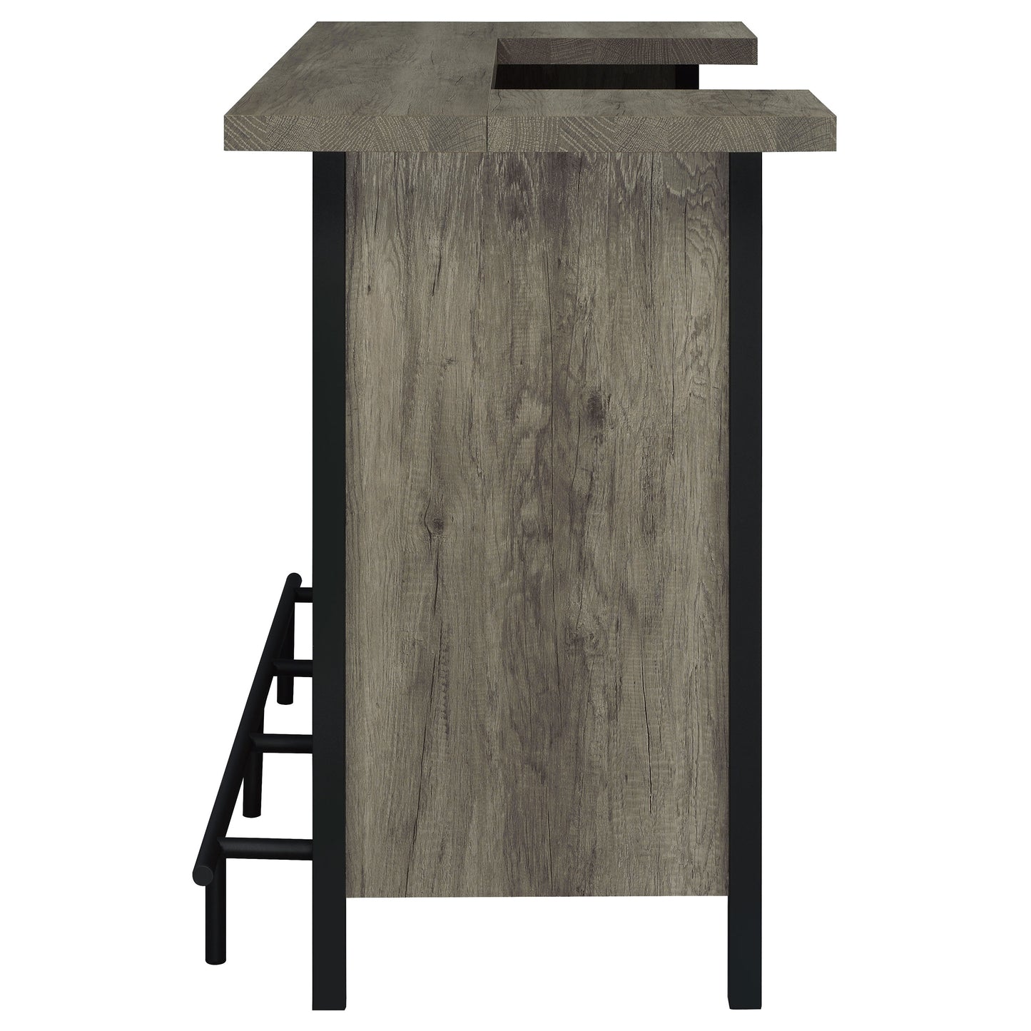 Bellemore Freestanding Home Bar Wine Cabinet Grey Driftwood