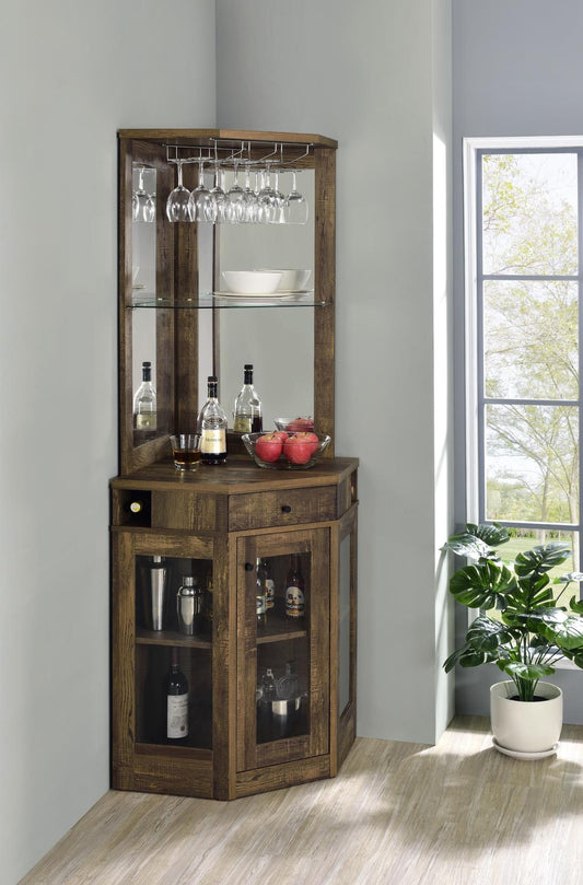 G182303 Corner Bar Cabinet - ATL FURNITURE