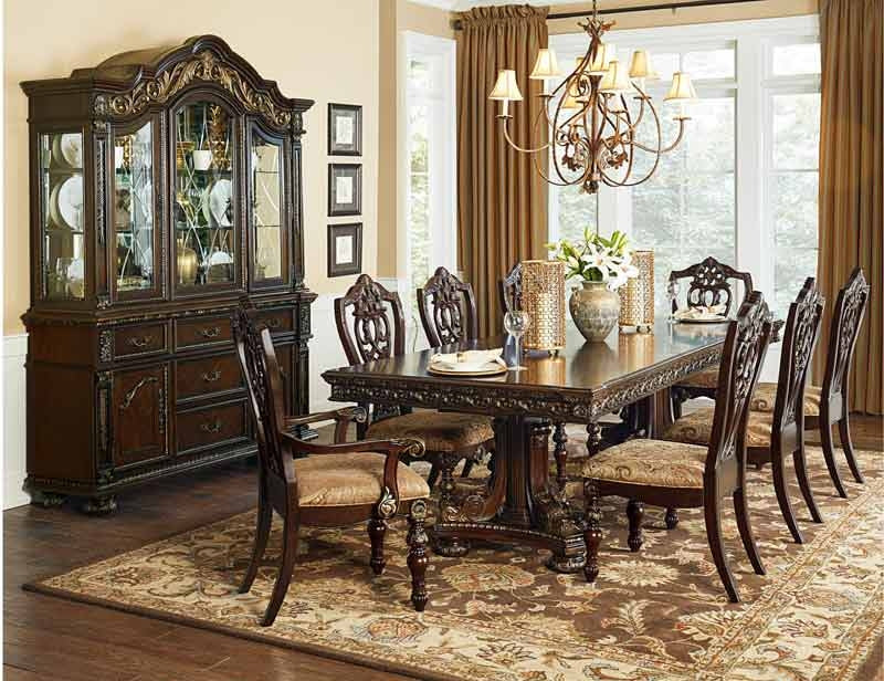 Homelegance - Catalonia Cherry 11 Piece Dining Room Set - 1824-112-11 - ATL FURNITURE