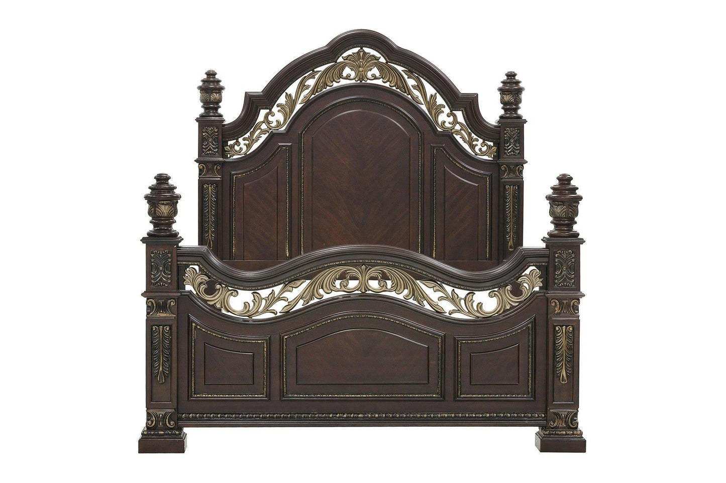 Homelegance - Catalonia 3 Piece Queen Bedroom Set In Dark Cherry - 1824-1-3Set - ATL FURNITURE