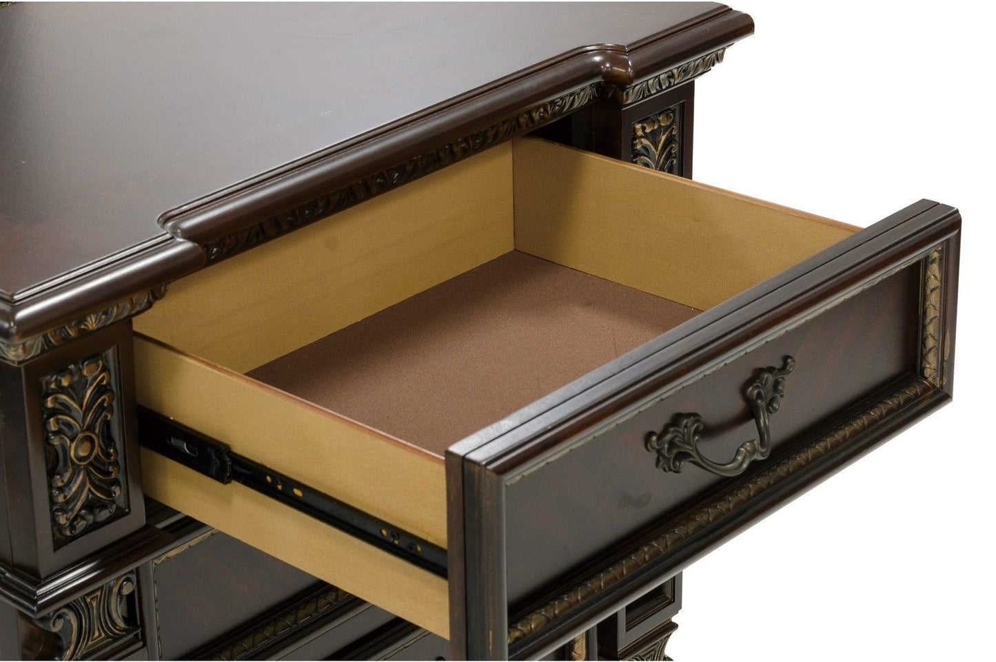 Homelegance - Catalonia 6 Piece Eastern King Bed Set In Dark Cherry - 1824K-1Ek-6Set - ATL FURNITURE