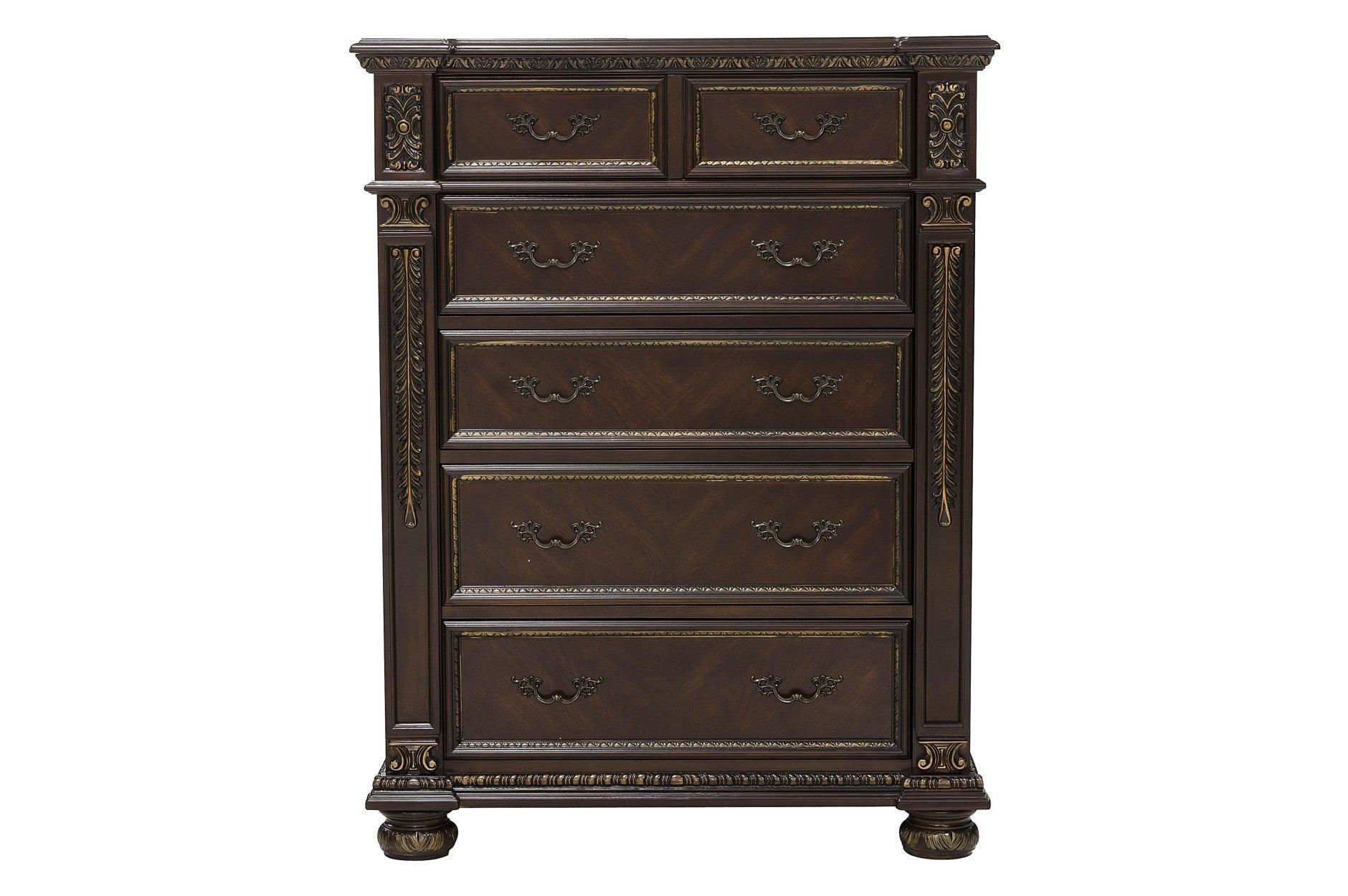 Homelegance - Catalonia Chest In Dark Cherry - 1824-9 - ATL FURNITURE