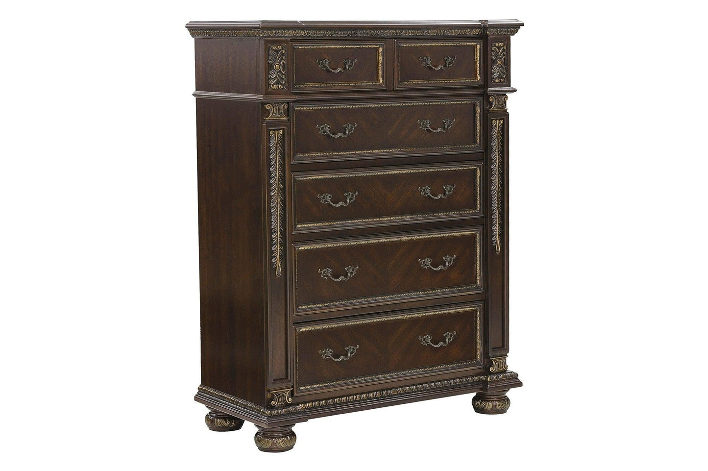 Homelegance - Catalonia Chest In Dark Cherry - 1824-9 - ATL FURNITURE