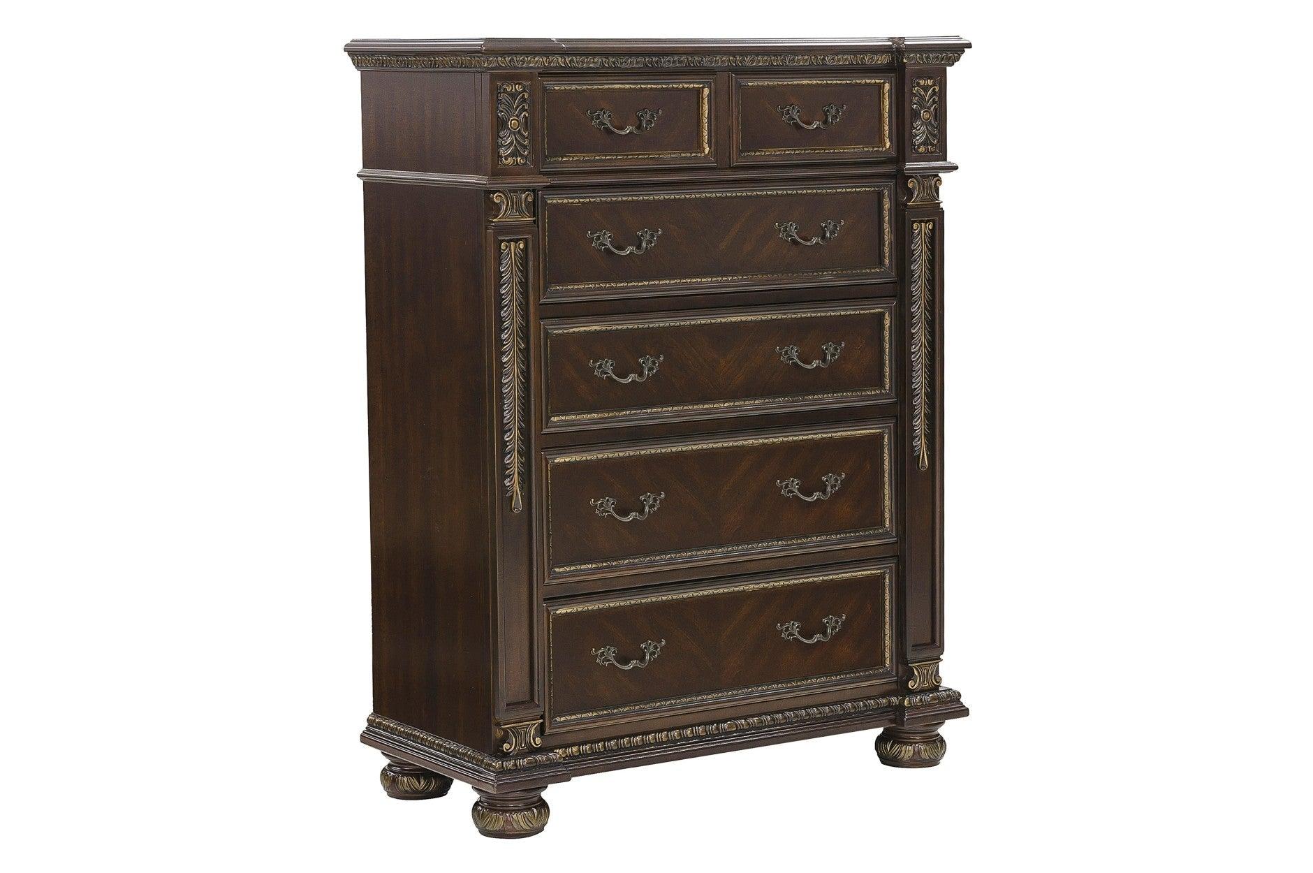 Homelegance - Catalonia Chest In Dark Cherry - 1824-9 - ATL FURNITURE