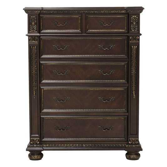 Homelegance - Catalonia Chest In Dark Cherry - 1824-9 - ATL FURNITURE