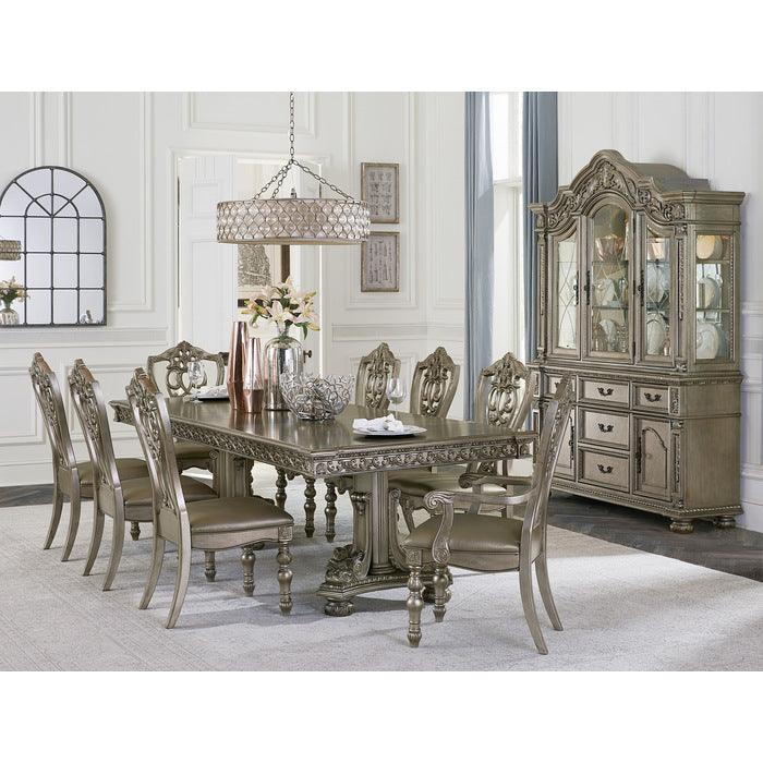 Homelegance - Catalonia Platinum Gold China Cabinet - 1824Pg-50 - ATL FURNITURE