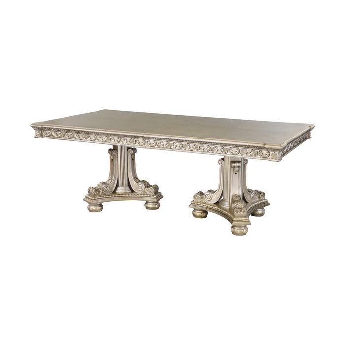 Homelegance - Catalonia Platinum Gold Dining Table - 1824Pg-112 - ATL FURNITURE