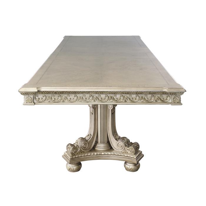 Homelegance - Catalonia Platinum Gold Dining Table - 1824Pg-112 - ATL FURNITURE