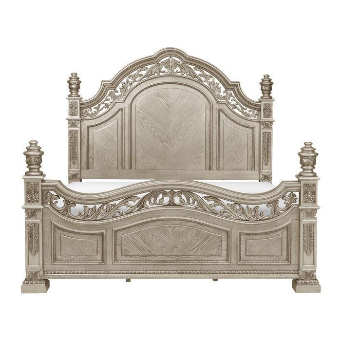 Homelegance - Catalonia Eastern King Bed In Platinum Gold - 1824Pgk-1Ek - ATL FURNITURE