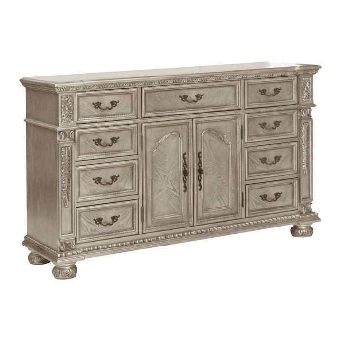 Homelegance - Catalonia Dresser And Mirror In Platinum Gold - 1824Pg-5-6 - ATL FURNITURE