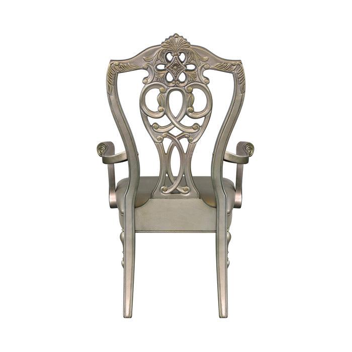 Homelegance - Catalonia Platinum Gold Arm Chair (Set Of 2) - 1824Pga - ATL FURNITURE