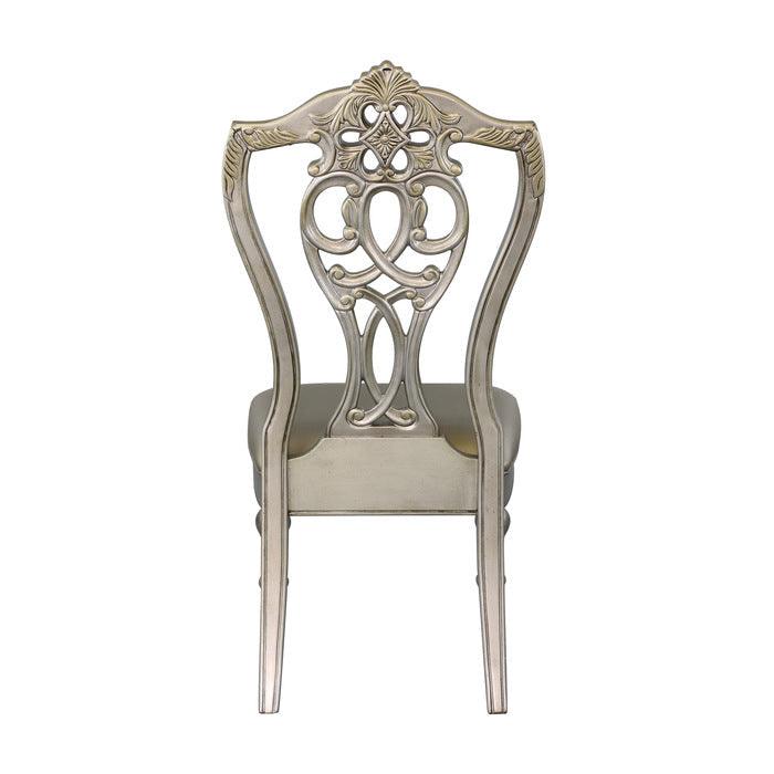 Homelegance - Catalonia Platinum Gold Side Chair (Set Of 2) - 1824Pgs - ATL FURNITURE