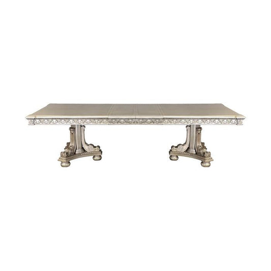 Homelegance - Catalonia Platinum Gold Dining Table - 1824Pg-112 - ATL FURNITURE