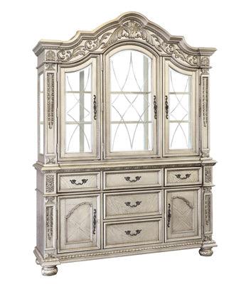 Homelegance - Catalonia Platinum Gold China Cabinet - 1824Pg-50 - ATL FURNITURE