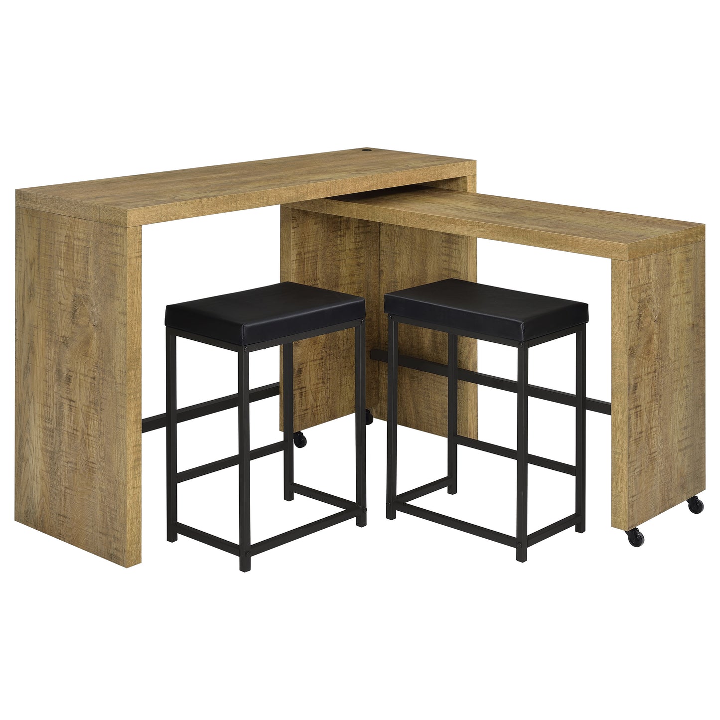 Davista 4-piece Multipurpose Counter Height Table Set Mango Brown