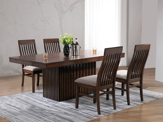 Briarwood Rectangular Dining Table with 18" Removable Extension Leaf Mango Oak