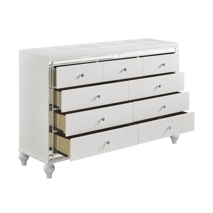 Homelegance - Alonza Bright White Dresser - 1845-5 - ATL FURNITURE