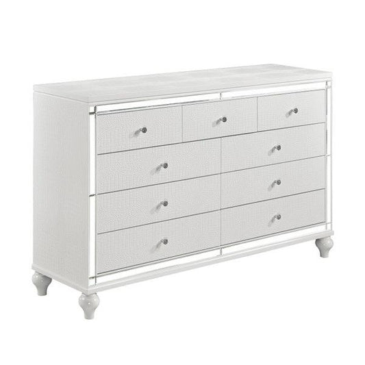 Homelegance - Alonza Bright White Dresser - 1845-5 - ATL FURNITURE