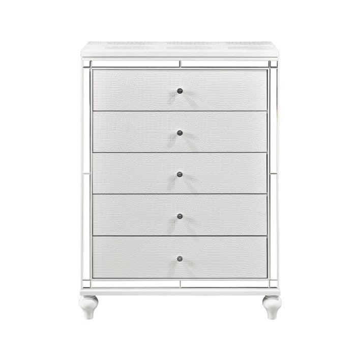 Homelegance - Alonza Bright White Chest - 1845-9 - ATL FURNITURE