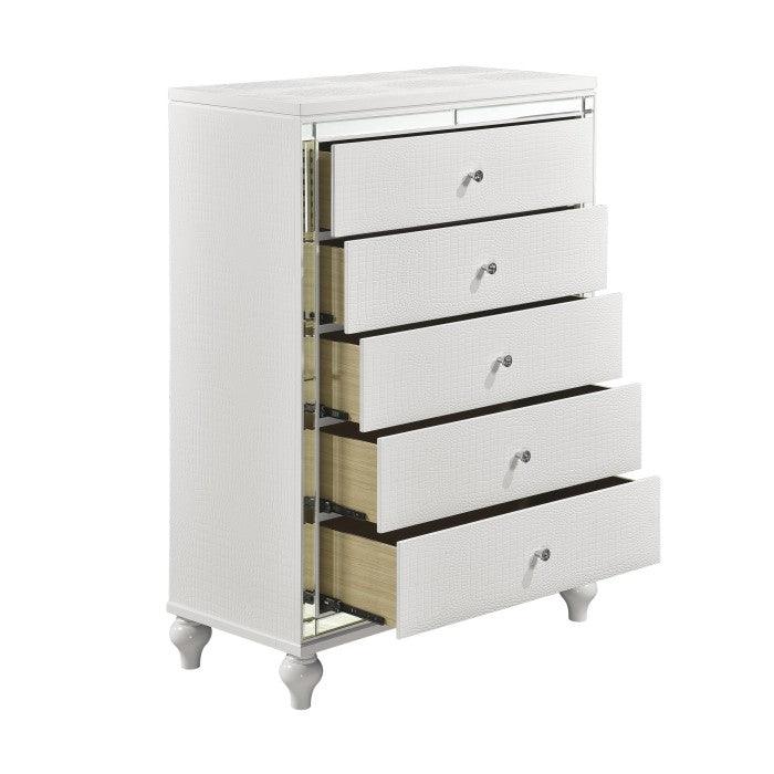 Homelegance - Alonza Bright White Chest - 1845-9 - ATL FURNITURE