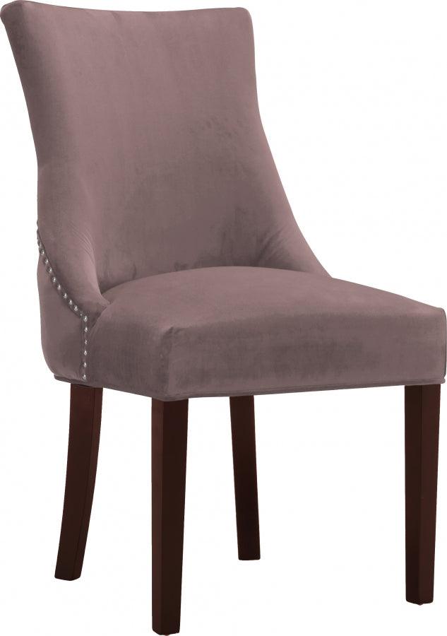 Meridian Furniture - Hannah Velvet Dining Chair Set Of 2 In Pink - 774Pink-C - ATL FURNITURE