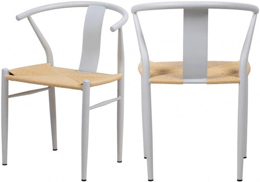 Meridian Furniture - Beck Dining Chair In White (Set Of 2) - 893White-C - ATL FURNITURE