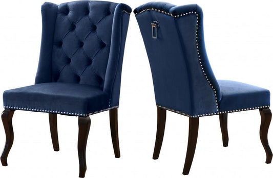 Meridian Furniture - Suri Velvet Dining Chair Set Of 2 In Navy - 772Navy-C - ATL FURNITURE