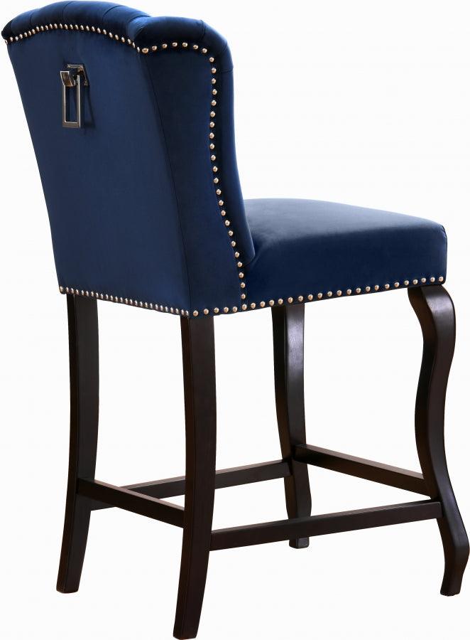 Meridian Furniture - Suri Counter Stool In Navy - 773Navy-C - ATL FURNITURE