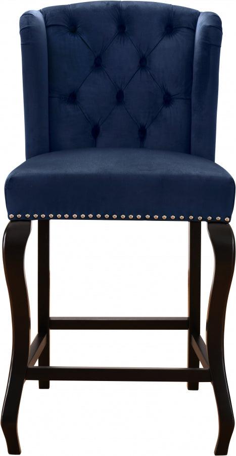 Meridian Furniture - Suri Counter Stool In Navy - 773Navy-C - ATL FURNITURE