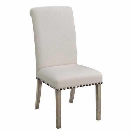 Taylor Beige Upholstered Parson Dining Chair - ATL FURNITURE