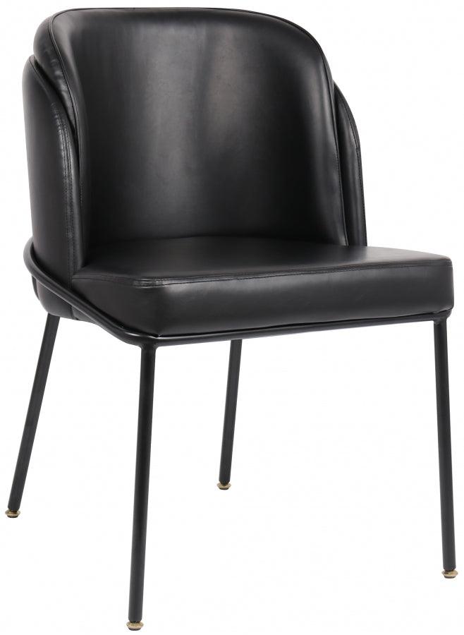 Meridian Furniture - Jagger Faux Leather Dining Chair In Black (Set Of 2) - 883Black-C - ATL FURNITURE