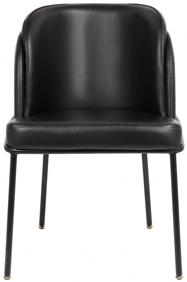 Meridian Furniture - Jagger Faux Leather Dining Chair In Black (Set Of 2) - 883Black-C - ATL FURNITURE