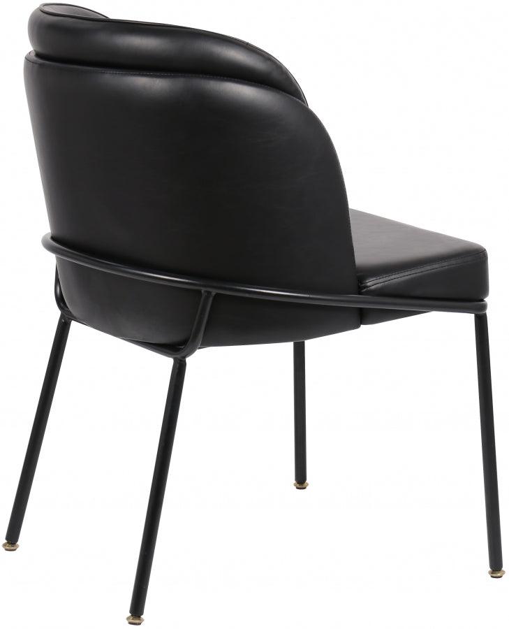 Meridian Furniture - Jagger Faux Leather Dining Chair In Black (Set Of 2) - 883Black-C - ATL FURNITURE