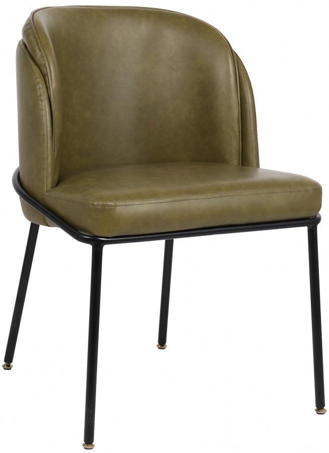 Meridian Furniture - Jagger Faux Leather Dining Chair In Olive (Set Of 2) - 883Olive-C - ATL FURNITURE